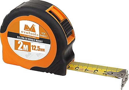 Scule si unelte - RULETA CU FRANA, FARA MAGNET, 5 M, EVOTOOLS