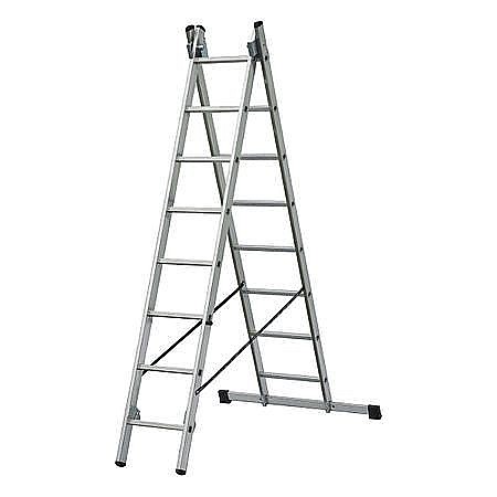 Scule si accesorii pentru gradinarit - SCARA ALUMINIU 2 ELEMENTE, VHR-T 2X9, ELKOP