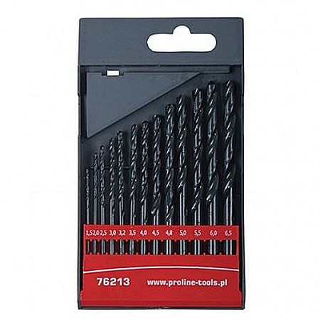 Burghie pentru metal - SET 13 BURGHIE METAL HSS, 1.5-6.5MM, PROLINE