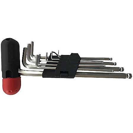 Scule si unelte - SET 9 CHEI HEXAGONALE CU BILA SI MANER, 1.5 - 10MM, VENUS