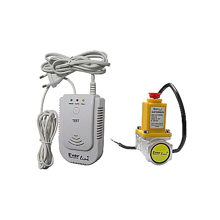 Obiecte sanitare - SET DETECTOR GAZ CU ELECTROVALVA, ELG-QDG/E34, 3/4", EVERLINE