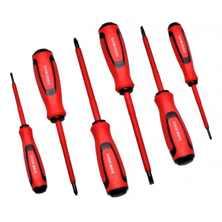 Scule si unelte - Set surubelnite izolate abs plate si PZ + tester 6 piese