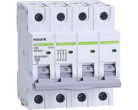 Electrice - SIGURANTA AUTOMATA,  EX9BS 102185, 3P+N 20A 4.5KA C, NOARK