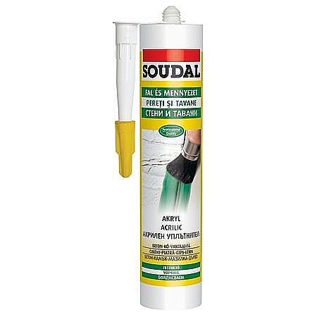 Silicon universal - SILICON ACRILIC,  ALB, 280ML, 103228, SOUDAL