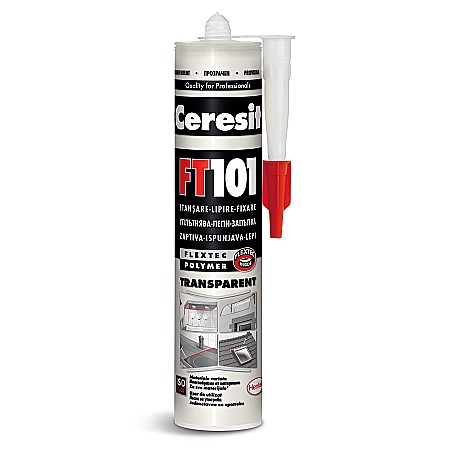 Amenajari pentru interior - SILICON, FT101, TRANSPARENT, 280ML, CERESIT