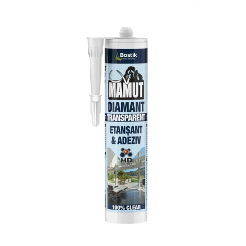 Robineti pentru apa cu bila MF - SILICON MAMUT UNIVERSAL, TRANSPARENT, 290ML, 1184112, DEN BRAVEN