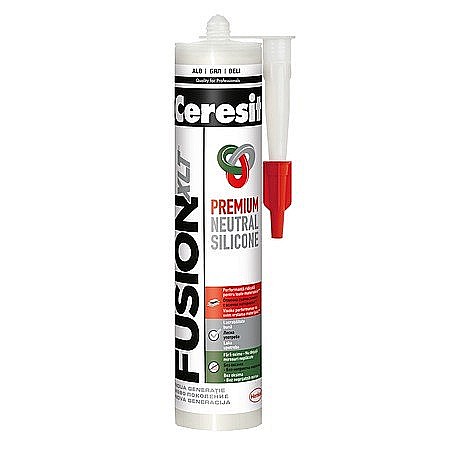 Silicon montaj si sigilant - SILICON NEUTRAL, FUSION, ALB, 280ML, CERESIT