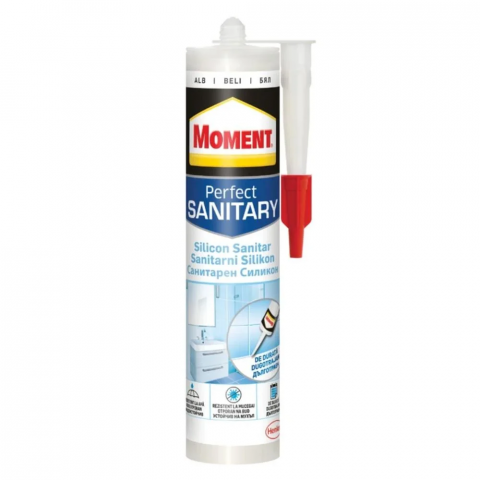 Obiecte sanitare - Silicon sanitar baie&bucatarie, Moment, Alb