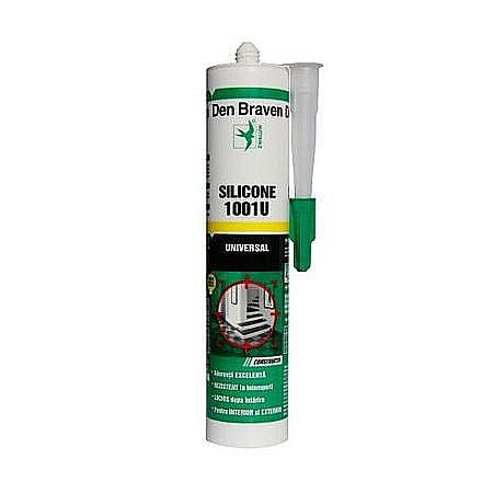 Amenajari pentru interior - SILICON UNIVERSAL, 1001U, TRANSPARENT, 280ML, DEN BRAVEN