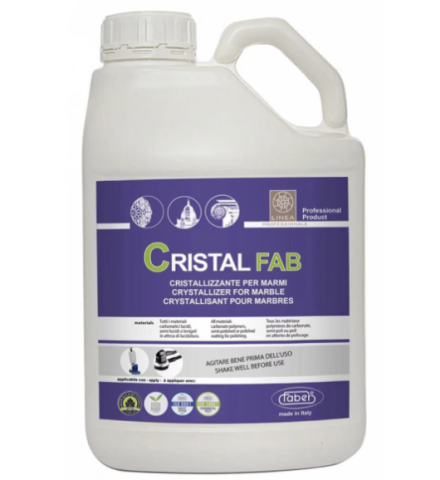 Cristalizatori pentru luciu permanent - Soluție de cristalizare pentru marmură și calcar, Cristalfab, 5L, Faber