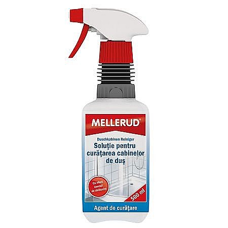 Diluanti si solutii - SOLUTIE DE CURATAT CABINE DE DUS, 0.5L, MELLERUD