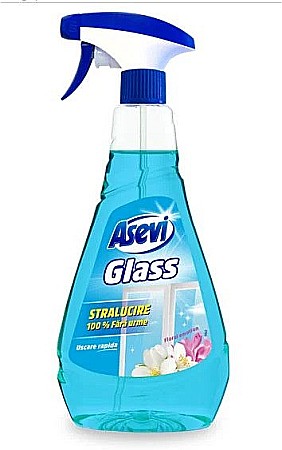 Uz casnic - SOLUTIE PENTRU GEAMURI CU PULVERIZATOR, 750ML, ASEVI
