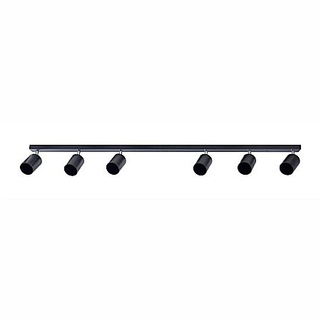Spoturi LED - SPOT LINIAR REGLABIL, NEGRU, 6XGU10, 1180MM, SPN75157