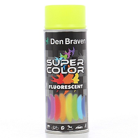 Altele - SPRAY FLUORESCENT, SUPER COLOR, GALBEN, 400ML, DEN BRAVEN