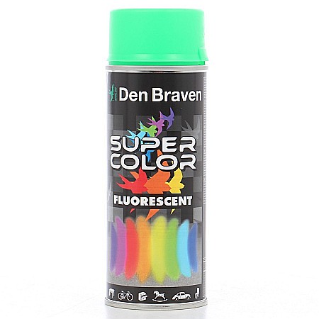 Scule si unelte - SPRAY FLUORESCENT, SUPER COLOR, VERDE, 400ML, DEN BRAVEN