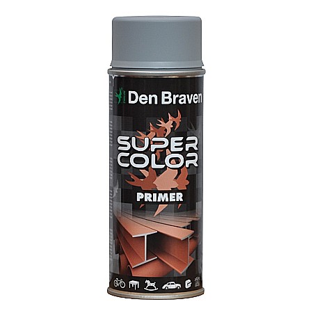 Grunduri pe baza de solvent - SPRAY GRUND PRIMER, GRI, 400ML, DEN BRAVEN