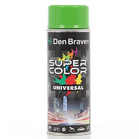 Altele - SPRAY, SUPER COLOR UNIVERSAL, VERDE DESCHIS, RAL6018, 400ML, DEN BRAVEN