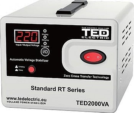 Obiecte sanitare - STABILIZATOR RETEA, TG-1003.01220, MAXIM 2000VA-AVR, TED2000, TED ELECTRIC