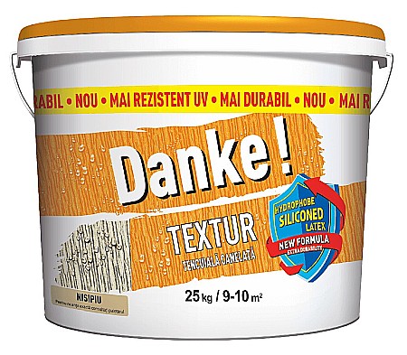 Amenajari interior si exterior - TENCUIALA DECORATIVA STRUCTURATA, TEXTUR, NISIPIU, INTERIOR/EXTERIOR, 25 KG, DANKE