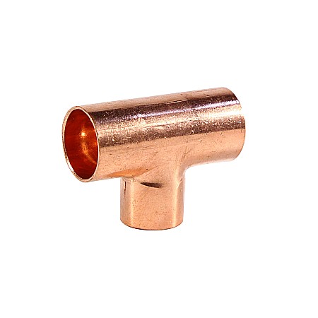 Teuri din cupru (CU) - TEU REDUS, CUPRU, D 18X15MM