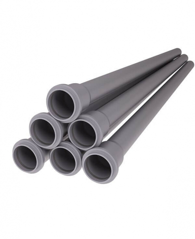 Teava PVC Canalizare - TUB PVC, GRI, 50MM, 2M