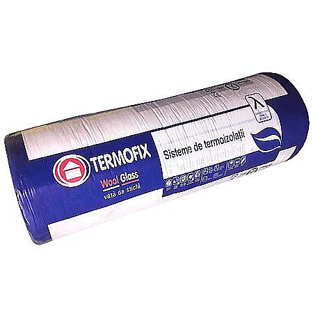 Vata minerala - VATA MINERALA DE STICLA, CASERATA CU ALUMINIU, 100MM, 8.4MP, TERMOFIX