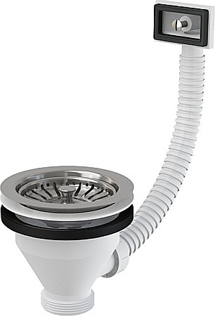 Obiecte sanitare - VENTIL INOX 1.1/2, A38, SITA INOX-115, PREAPLIN, ALCAPLAST