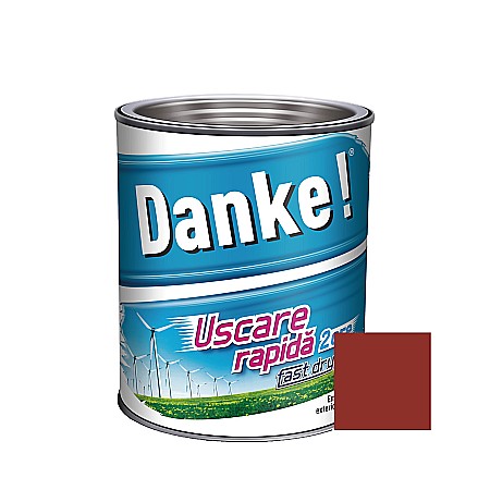 VOPSEA ALCHIDICA PENTRU LEMN / METAL, EXTERIOR, ROSU INCHIS, 0.75L, DANKE [1]