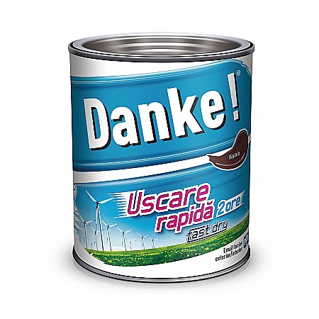 Vopsele pentru exterior - VOPSEA ALCHIDICA PENTRU LEMN / METAL, EXTERIOR, VISINIU, 0.75L, DANKE
