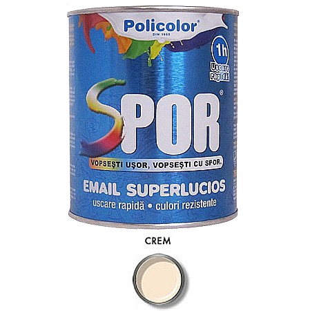 Amenajari pentru interior - VOPSEA ALCHIDICA PENTRU METAL, INTERIOR / EXTERIOR, CREM, 0.75L, SPOR
