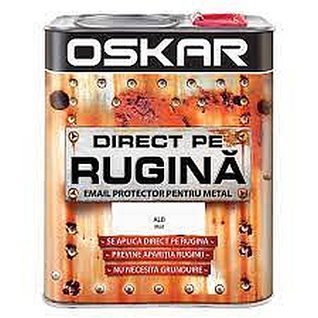 Vopsea alchidica - VOPSEA ALCHIDICA DIRECT PE RUGINA 3 IN 1, ALB MAT, 2.5L , OSKAR