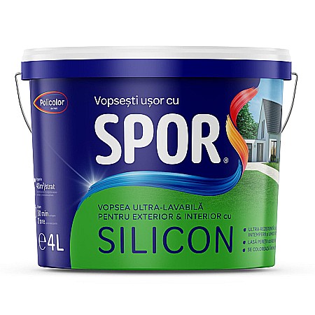 Compartimentari - VOPSEA LAVABILA, EXTERIOR, SILICON, 4L, SPOR