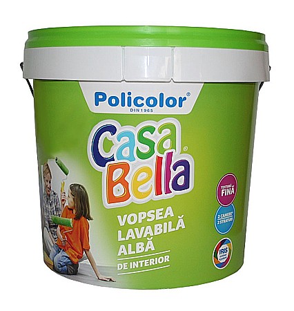 Amenajari pentru interior - VOPSEA LAVABILA INTERIOR, ALBA, 2.5L, CASABELLA