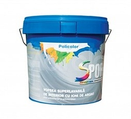 VOPSEA LAVABILA INTERIOR, ALBA, CU IONI DE ARGINT, 8.5L, SPOR [3]