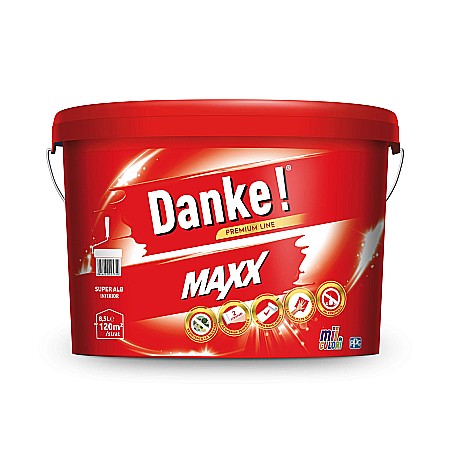 Amenajari pentru interior - VOPSEA LAVABILA INTERIOR, MAXX, ALB, 8.5 L, DANKE