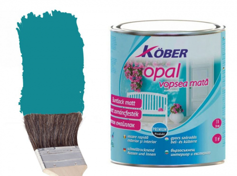 Amenajari pentru interior - Vopsea opal, 0.75L, Kober, Turcoaz