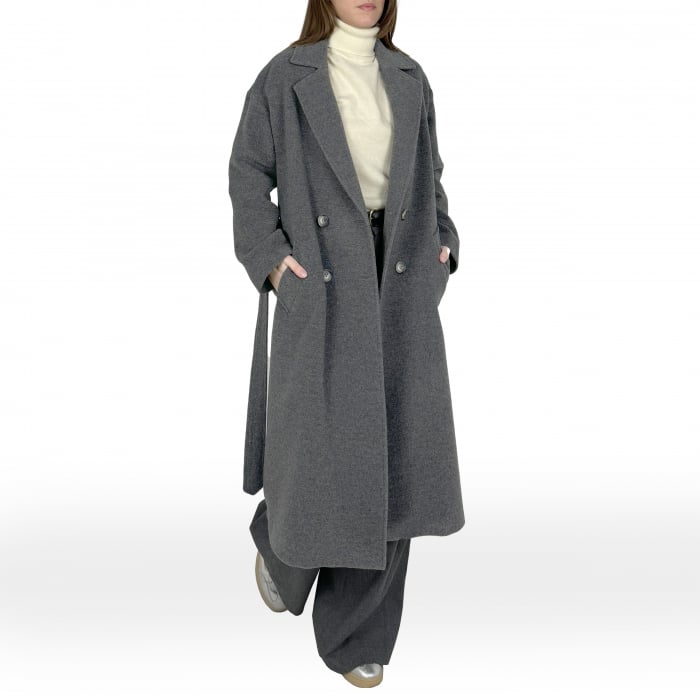 Palton elegant Emma24 - Femei, toamnă iarnă, model lung [3]