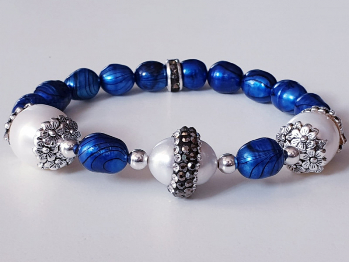 Marysia Blue White Pearls [3]