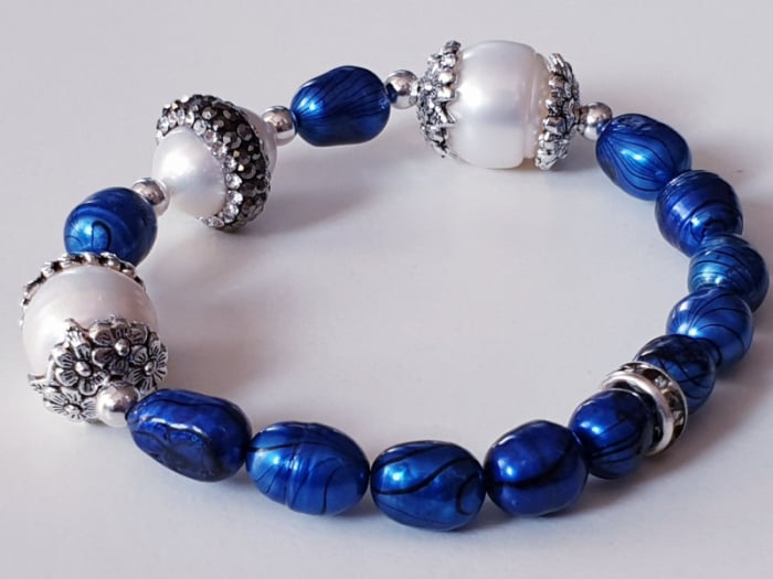 Marysia Blue White Pearls [16]