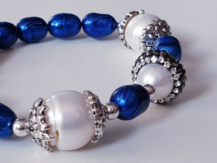 Marysia Blue White Pearls [8]
