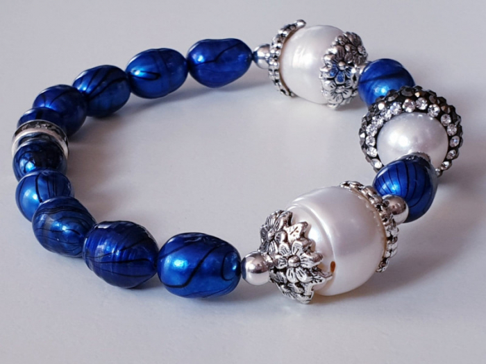 Marysia Blue White Pearls [9]