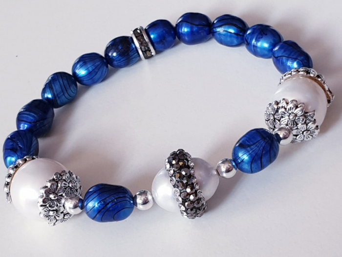 Marysia Blue White Pearls [4]