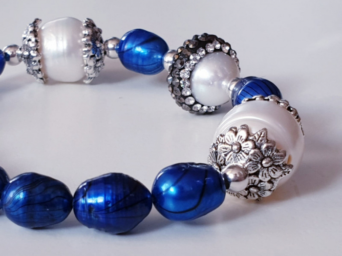 Marysia Blue White Pearls [10]