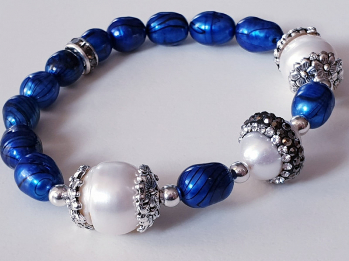 Marysia Blue White Pearls [7]