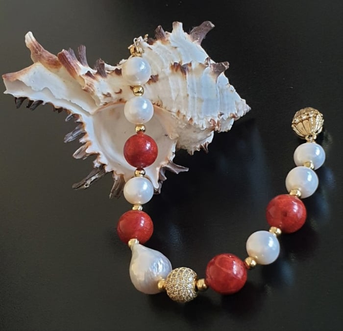 Marysia Coral and Pearls [2]