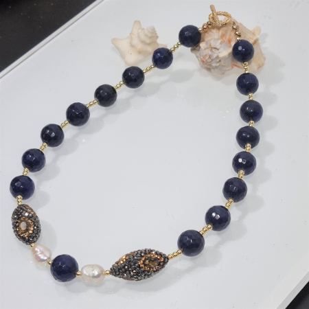 Marysia Blue Agate and Pearls [9]