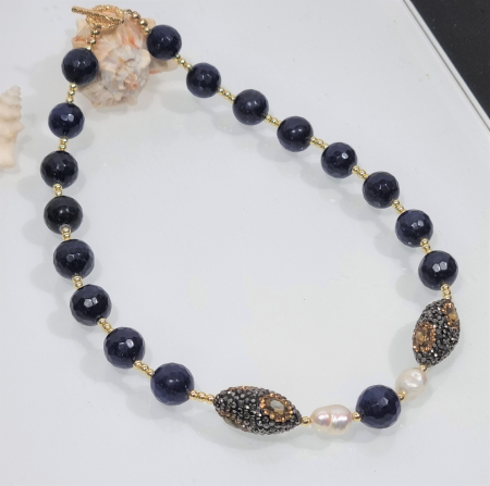 Marysia Blue Agate and Pearls [2]