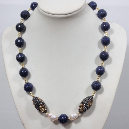 Marysia Blue Agate and Pearls [1]
