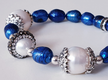 Marysia Blue White Pearls [18]