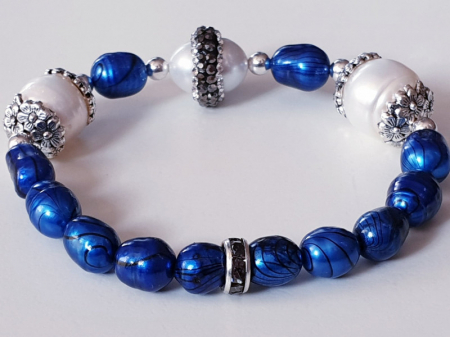 Marysia Blue White Pearls [12]
